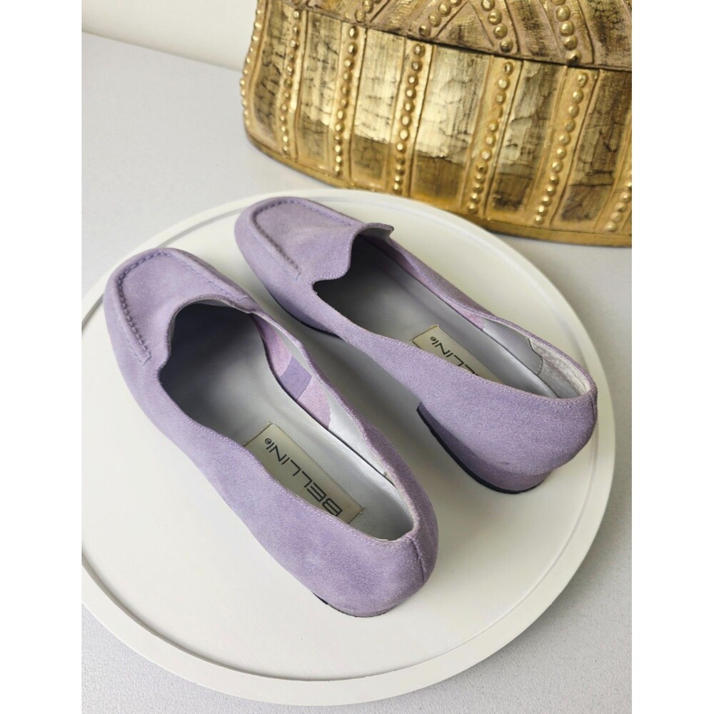 BELLINI Womens Lavender Purple Suede Loafers Flats Sz 8.5 Lilac Slip On Shoes - Picture 7 of 15